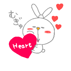 [LINEスタンプ] 耳結びうさちゃん