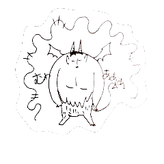 [LINEスタンプ] むわっとデビル