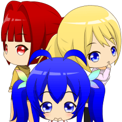 [LINEスタンプ] ミニキャラガールズ