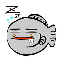 [LINEスタンプ] The strange fish's expression everyday