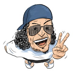 [LINEスタンプ] Uncle Jony-It's okay to be happy in life