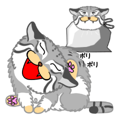 [LINEスタンプ] モッフモフでチョイ悪顔のネコ 2