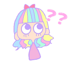 [LINEスタンプ] パステルな女の子たち