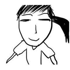 [LINEスタンプ] 絵心ないポニーテールの女の子