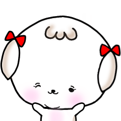 [LINEスタンプ] こつぶちゃん【使えるわんこスタンプ】