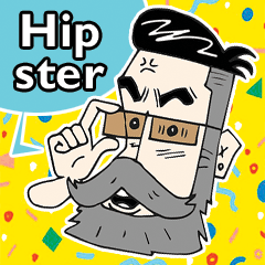 [LINEスタンプ] Hipster Ha Ha