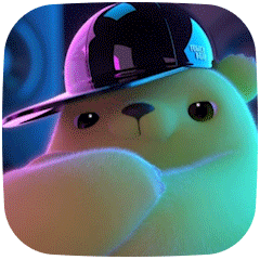 [LINEスタンプ] 3D cute bearの画像（メイン）
