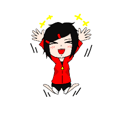 [LINEスタンプ] 奔放少女