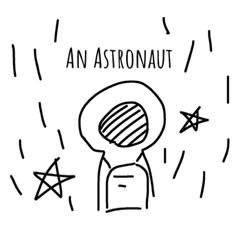 [LINEスタンプ] An Astronaut TH - Alice