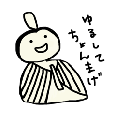 [LINEスタンプ] モノクロ版トイレのかべさま