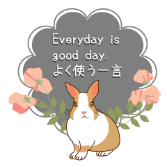 [LINEスタンプ] Everyday is good day.よく使う一言