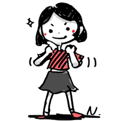 [LINEスタンプ] This is She -Bob girl-