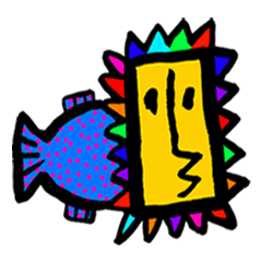 [LINEスタンプ] とてもカラフル魚2