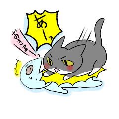 [LINEスタンプ] 猫ハム人間やけん