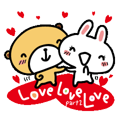 [LINEスタンプ] らぶらぶらぶ love-love-love-part2の画像（メイン）