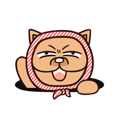 [LINEスタンプ] 子犬の面白い短い単語