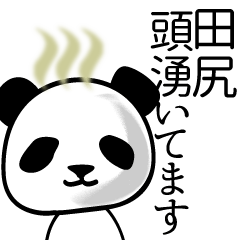[LINEスタンプ] 田尻■面白パンダ名前スタンプの画像（メイン）