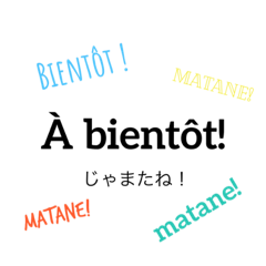 [LINEスタンプ] フランス語＆日本語  chi part1.の画像（メイン）