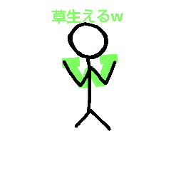 [LINEスタンプ] 棒人間 No2