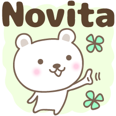 Cute bear stickers name, Novita