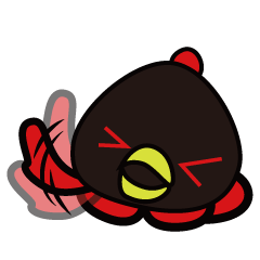 [LINEスタンプ] ブラックコスモ