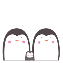 [LINEスタンプ] フランスのペンギン物語 v3