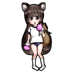 [LINEスタンプ] 猫おんな