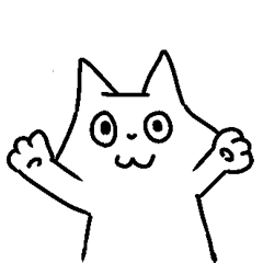 [LINEスタンプ] しろいねこのすたんぷ