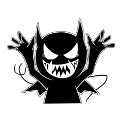 [LINEスタンプ] 黒の悪魔くん