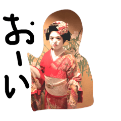 [LINEスタンプ] 侍と舞妓