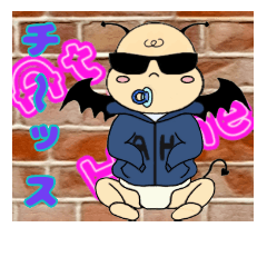 [LINEスタンプ] 赤ちゃん 天使＆悪魔(At-Home)