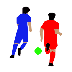 サッカー（サッカー）試合のモーメント(4)