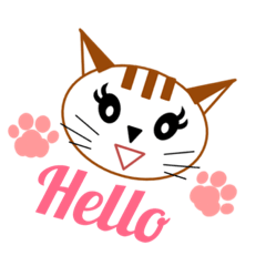 [LINEスタンプ] 図形のねこニャン