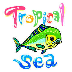 [LINEスタンプ] 南国の海と熱帯魚