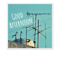 [LINEスタンプ] 空と電線、Good Afternoon.