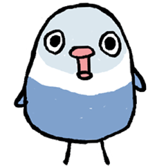 [LINEスタンプ] ボタンインコのあきちゃん