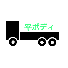 [LINEスタンプ] 平ボディー運転手の日常