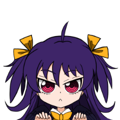 [LINEスタンプ] 黒羽のアリカ