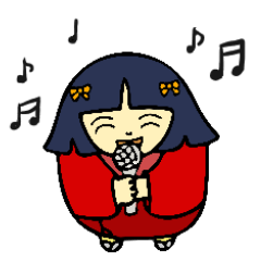 [LINEスタンプ] 可愛い日本人形1