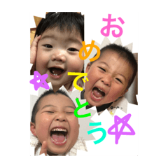 [LINEスタンプ] 海下さん家の3兄妹