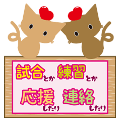 [LINEスタンプ] カラフルな猫の応援スタンプ