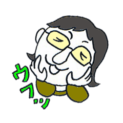 [LINEスタンプ] 眼鏡さんの似顔絵