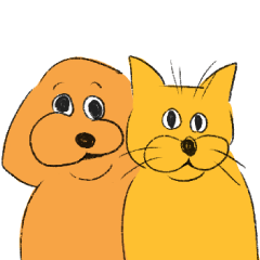 [LINEスタンプ] レイジー猫とストレンジ犬の画像（メイン）