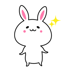 [LINEスタンプ] まいにちうさぎたろう