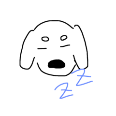 [LINEスタンプ] へたくそな犬