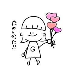 [LINEスタンプ] かわいいGirlスタンプ