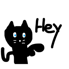 [LINEスタンプ] 青目の猫