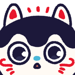 [LINEスタンプ] 張り子のわんこ