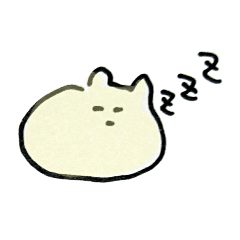 [LINEスタンプ] ねむいうさぎ