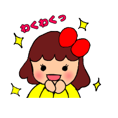 [LINEスタンプ] りぼんがーる